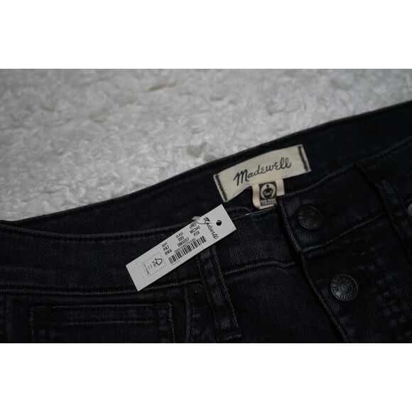 NEW! Madewell Petite 10" High-Rise Skinny Jeans in Berkeley Black Size 28P - Picture 7 of 11
